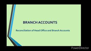 Reconciliation of HO and Branch Accounts [upl. by Coussoule]