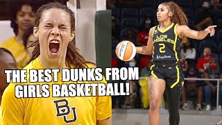 TOP 10 DUNKS FROM WOMENS BASKETBALL [upl. by Wilhelmina]