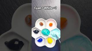 Cyan  XX ？Mixing Colors  colormixing satisfying colors paintmixing art diy funny toys [upl. by Kathye]