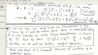 Dirac electron in central potential [upl. by Bechler663]