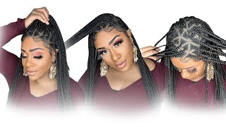 Braid Wig Tutorial  Wig Review  AMAZON  CHEAP [upl. by Daren]