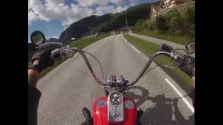 Harley Davidson Softail Evolution with Samson Renegade exhaust Filmed with GoPro Hero 3 [upl. by Innor]