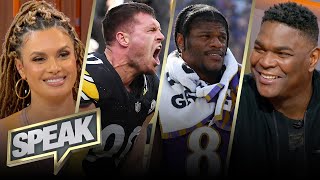 Can the Steelers’ defense lead to the Super Bowl Is Lamar’s record vs Pittsburgh an issue  SPEAK [upl. by Jaclyn200]