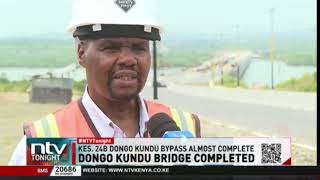 Sh 24B Dongo Kundu bridge completed in Mombasa county [upl. by Nosro59]