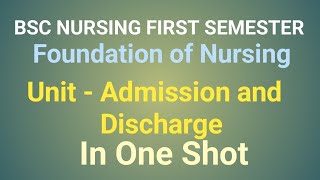 Hospital Admission and Discharge in FON BSC NURSING FIRST SEM [upl. by Aivilo]