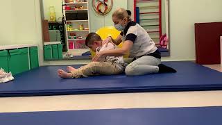 NDTBobath Physical Therapy to a quadriplegic child Cerebral palsy [upl. by Amata]