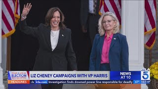 Liz Cheney campaigns with VP Kamala Harris [upl. by Corin]