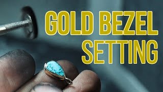 Modern Goldsmith Making a Gold Bezel [upl. by Ecnal]