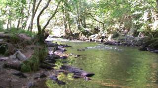 Tarr Steps Exmoor National Park Somerset Summer Scenes  17th September 2009 [upl. by Kittie113]