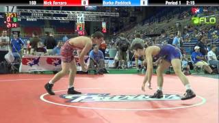 Junior 160  Nick Ferraro Illinois vs Burke Paddock New York [upl. by Elia]