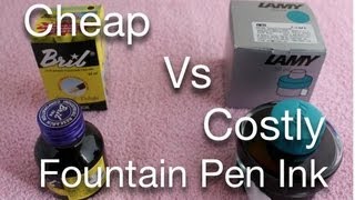 Cheap Vs Costly Fountain Pen Ink [upl. by Jorgensen]