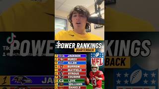 🚨 QB power rankings nfl fyp [upl. by Hamimej]