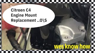 Citroen C4 Engine MountReplacement Off Side [upl. by Donalt]