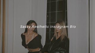 Sassy Attitude Aesthetic Bio for Instagram  Sassy Baddie Instagram Aesthetic Bio Ideas [upl. by Akire]