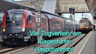 Viel Zugverkehr am Klagenfurter Hbf [upl. by Mesics381]