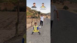 Mini Ronaldo vs MrBest ⚽️ ronaldo mrbeast football challenge shorts [upl. by Chelsea]