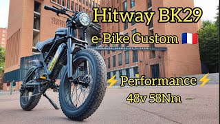 Hitway BK29  eBike Custom Look Moto Vintage [upl. by Adnaloy]