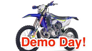 Sherco Demo day  raw thoughts and quick review  125se 250se 300sef 450sef [upl. by Tterej]