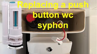 How to change a uk toilet duel flush valve on a close coupled toilet changing a wc syphon uk [upl. by Decato]