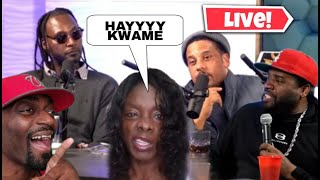 Sister T STALKS amp HARASS Kwame Brown During The 5150 Show With Cory Holcomb [upl. by Eelessej]