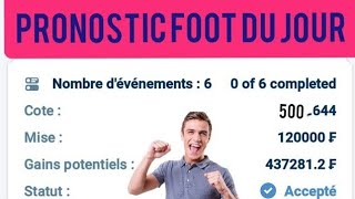 MES PRONOSTIC FOOT PRONOSTIC FOOT DAUJOURDHUI COUPON DU JOUR [upl. by Akirea]