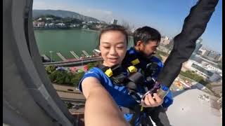 MACAU BUNGEE JUMP 2023 DUO  Samiarism Siblings [upl. by Doe]