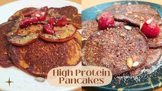 high protein pancakes for breakfast easy diet friendly high protein low fat pancakes recipe [upl. by Nnaihs]