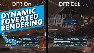 Pimax CRYSTAL Dynamic Foveated Rendering test in Elite Dangerous [upl. by Atims]