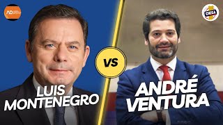 LUIS MONTENEGRO AD vs ANDRÉ VENTURA CHEGA  DEBATES LEGISLATIVAS 2024 [upl. by Georgetta]