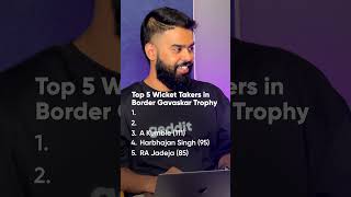 Highest Wicket Taking Bowler in the Border Gavaskar Trophy India vs Australia Cricket cricket [upl. by Anatole953]