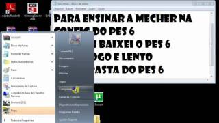 Como configurar Pes 6  JOGO LENTO  RESOLVIDO [upl. by Ecnerual]