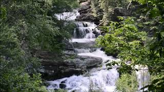 The Cascading Falls  Cullasaja Waterfall Highlands Franklin NC [upl. by Salguod]