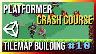 Ground Tileset amp Tilemap Building  2D Platformer Crash Course in Unity 2022 Part 10 [upl. by Oicul]