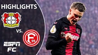 Bayer Leverkusen vs Fortuna Dusseldorf  German Cup Highlights  ESPN FC [upl. by Eirek807]