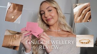 Linjer Jewellery Review amp Tryon Haul  Minimalistic amp Sustainable Gold Vermeil pieces♡💍 [upl. by Annawot433]