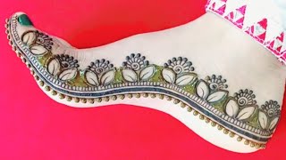 Most Stunning Foot Mehandi Design ForEid Simple Foot Mehandi Design 2024 [upl. by Gram628]