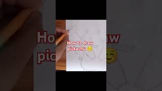 How to draw pickachu anime drawings anime pickachu ash victoryanthem art drawing anime [upl. by Jauch]