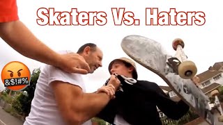 NEW  SKATERS vs HATERS I Angry People vs Skaters Compilation  Skateboarding Videos [upl. by Lockhart]