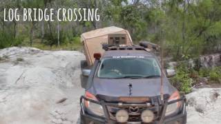 Cape York Log bridge Crossing with a caravan [upl. by Massie]