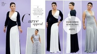 How to Sew Dress with Mimi G Simplicity Pattern 8291 [upl. by Shanly]