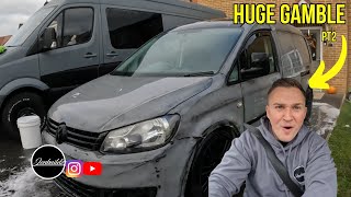 I BOUGHT A DAMAGED VW CADDY FROM MARKETPLACE WITH MAJOR ISSUES PT2 auto [upl. by Yadnil]