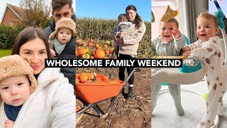 Wholesome Weekend Vlog  Pumpkin Picking Holiday Prep amp DIY [upl. by Baruch888]