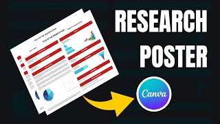 How to Create a Research Poster using Canva  STEPBYSTEP GUIDE TEMPLATE INCLUDED [upl. by Griz315]