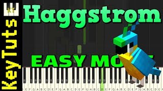 Haggstrom from Minecraft  Easy Mode Piano Tutorial Synthesia [upl. by Aseefan951]