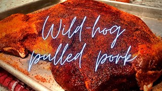 Pulled pork Wildhog pork shoulder [upl. by Ras]