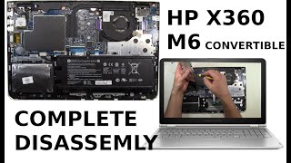 HP ENVY X360 M6 Convertible Take Apart Complete Disassembly How to disassemble [upl. by Soulier803]