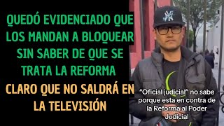 Empleado del Poder Judicial no sabe por que protesta [upl. by Marinna]