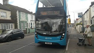 Arriva Kent amp Surrey ADL Enviro400 MMC YX16 OGK 6557 Route 182 At Duncan Rd Gillingham Kent [upl. by Ande357]