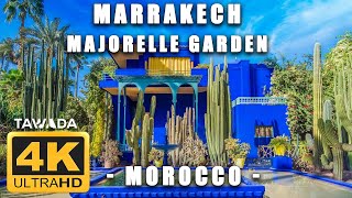 Marrakech  Majorelle garden virtual tour Morocco 4K UHD [upl. by Springer21]