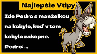 VTIPY  Ide Pedro s manželkou na kobyle keď v tom kobyla zakopne [upl. by Aicekan]